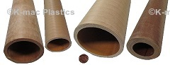 .250 Inch Wall Canvas Phenolic Tubes